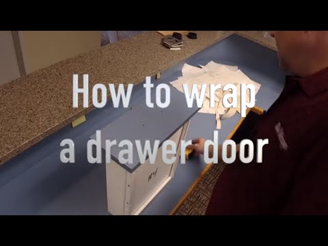 How to vinyl wrap cabinet drawer doors for a professional finish Rm wraps