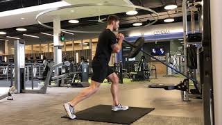 Landmine Goblet Split Squat