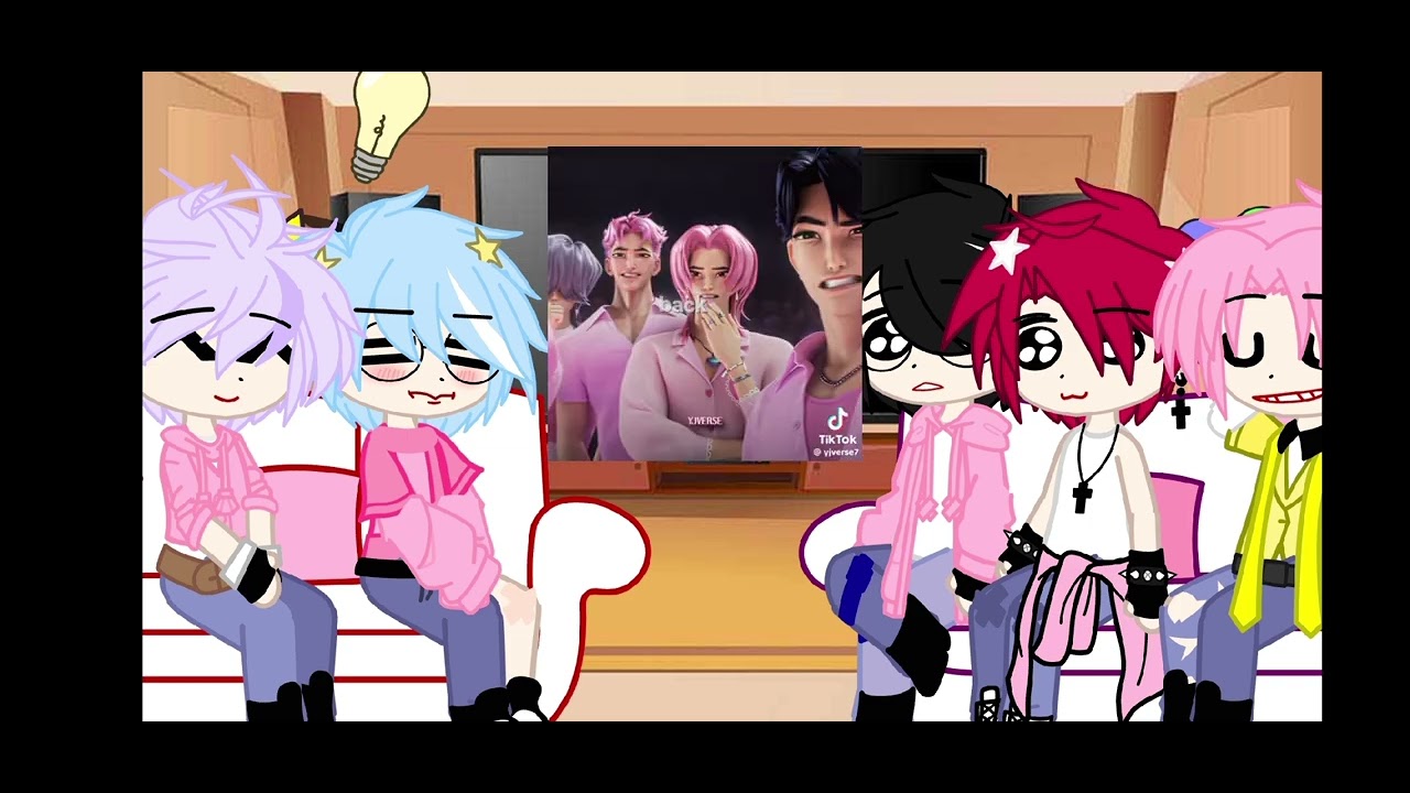 Saja boys react to themselves // Gacha Club-Kpop demon hunters // Saja boys