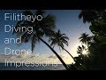 Filitheyo Island drone and diving impressions, Maldives