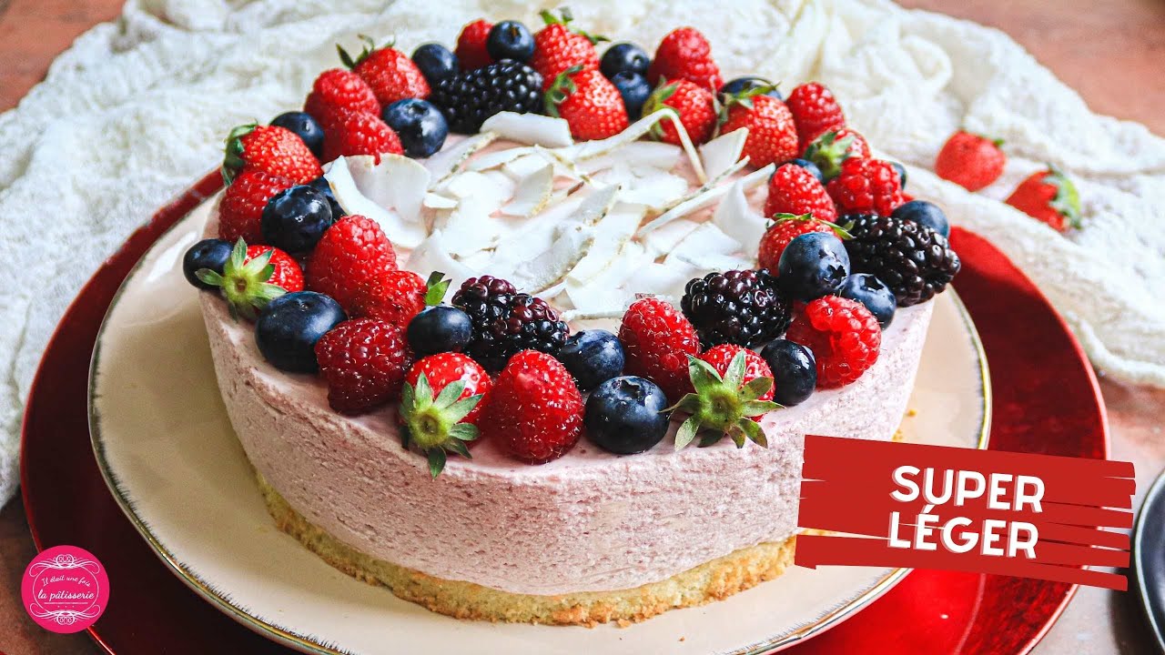 GÂTEAU MOUSSE DE FRAISE - FACILE ET LÉGER