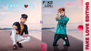 Fake Love Photo Editing PicsArt Tutorial | Broken Heat Photo Editing PicsArt - DJ Photo Editing screenshot 4