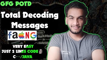Total Decoding Messages | gfg potd | 23-03-25 | GFG Problem of the day