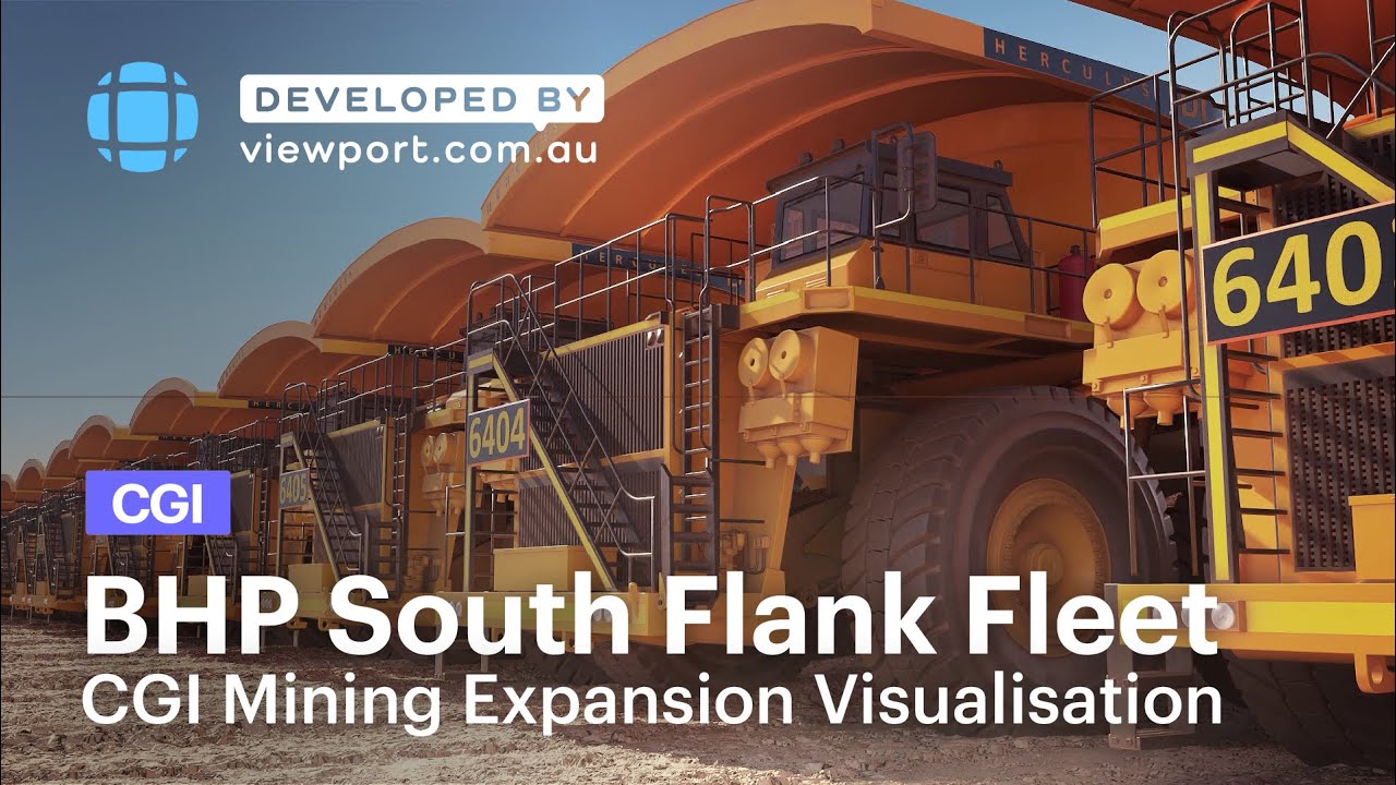 BHP S SOUTH FLANK Trucks Motion Graphic YouTube