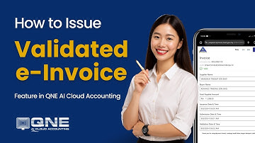 How to issue validated e-invoice in QNE AI Cloud Accounting