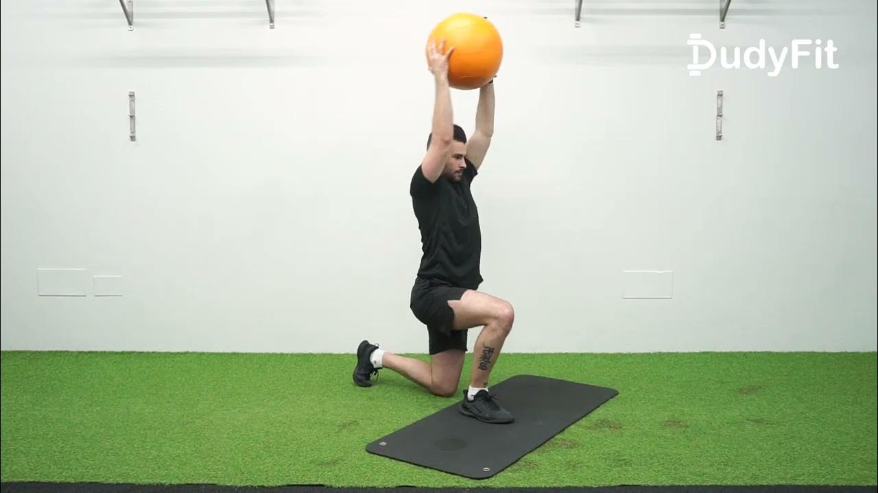 Halfkneeling medicine ball slam (alternating) YouTube