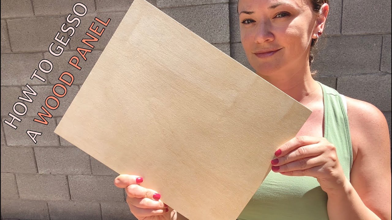 How To Gesso a Wood Panel For a Painting or Acrylic Pour YouTube
