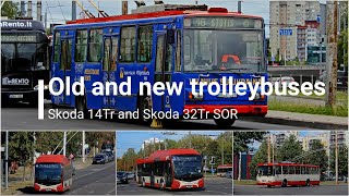 Old And New Trolleybuses Skoda 14Tr And 32Tr Sor In Vilnius 2024 Sept