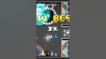 Geometry dash, but if I die the video ENDS.. #gd #geometrydash #shorts