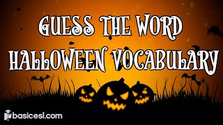 ESL | Spooky Halloween Guessing Game | Halloween Words | English Pronunciation | Guess all 16 words! screenshot 5