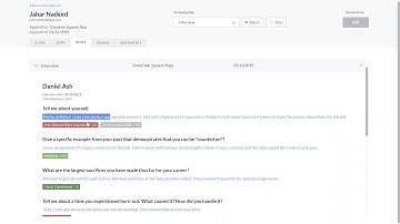 Journeyfront Applicant Scorecard - Interview Notes
