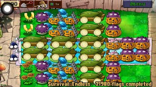 Plants vs zombies | flag (21980-21992) part 31 : Survival endless screenshot 4
