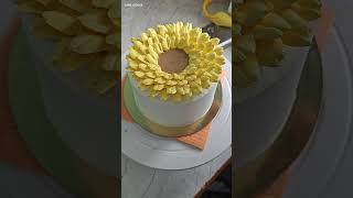 Sunflower  blooming  @cakeOclockbyAnjula