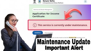 ⚠️ Sewa Setu Portal Maintenance Update😱 | Important Alert for Users!