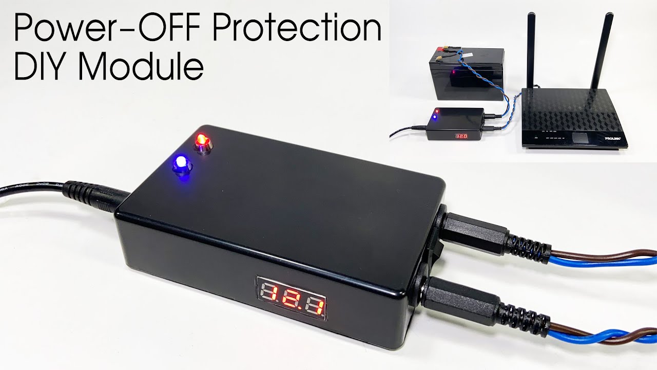 How To Make Automatic Power OFF Protection UPS For WIFI Router YouTube How To Make Automatic Power OFF Protection UPS For WIFI Router YouTube