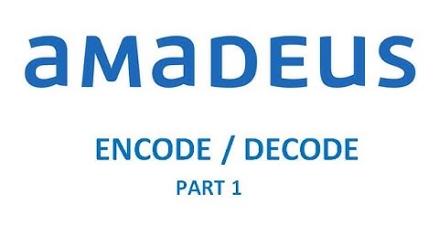 LESSON ONE: ENCODING & DECODING - PART 1