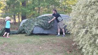 Hiding my Project Cars - Yard Camo! | Using camo netting as car covers turns junk into bushes