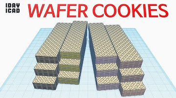 [1DAY_1CAD] WAFER COOKIES (Tinkercad : Know-how / Style / Education)