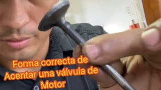 Como asentar o esmerilar válvulas de motor(correctamente)