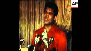 SYND 7 4 77 MUHAMMAD ALI INTERVIEW ON FORTHCOMING FIGHT