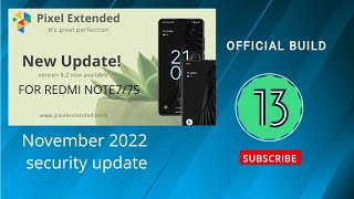 Pixel Extended 5.2 | Official Build | EAS | ANDROID 13 FOR REDMI NOTE 7/7S