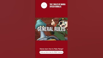 The 2 Golden Rules of Manga Speech Bubbles