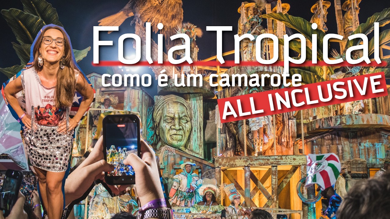 FOLIA TROPICAL 2026: como é curtir o Carnaval na Sapucaí num camarote (+ cupom de desconto!)