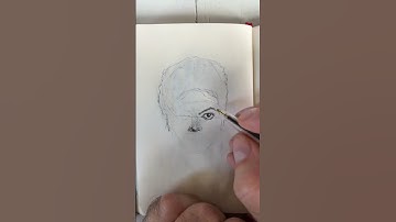 Mini pen portrait of Michael Jackson. Heee heeee✌🏻 #drawing #michaeljackson #portraitart