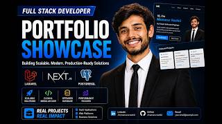 Full-Stack Developer Portfolio Website Built from Scratch (Laravel, Next.js & PostgreSQL)
