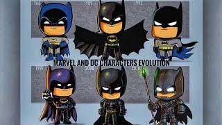 Marvel and Dc characters evolution