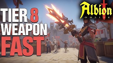 Albion Online - How FAST a BRAND NEW CHARACTER Can Get 100 Weapon Mastery (Tier 8), SAFE ZONES ONLY