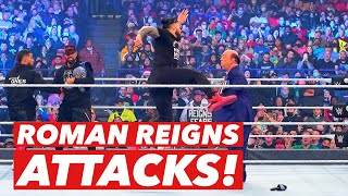 Roman Reigns Fires Paul Heyman With A Superman Punch (VIDEO)