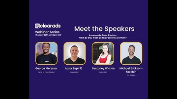Webinar: Amazon Ads Goals & Metrics - What do they mean and how can you use them?