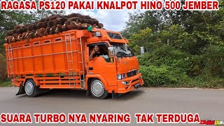 RAGASA PS120 PAKAI KNALPOT HINO 500 JEMBER SUARA TURBONYA NYARING TAK TERDUGA