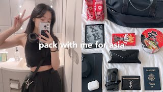 PACK WITH ME FOR ASIA✈️ pulling an all-nighter, travel essentials & prep