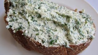 Творожный сыр с зеленью в домашних условиях