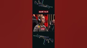 donK 1 vs 5 clutch #donk #clutch #ace #team #spirit #cs2 #galil