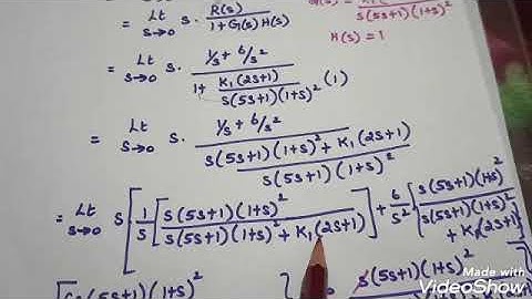 Problem based on steady state error/ Unit_2/Control systems