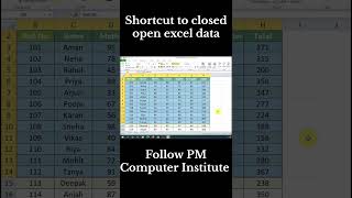 99% Excel Users File Close karte waqt ye galti karte hain! 😲📊Is reel me maine bataya hai Excel Data