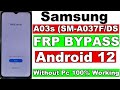 Samsung Galaxy A03s FRP Bypass/Google Account Remove Without Pc | Samsung A03s FRP Unlock Android 12