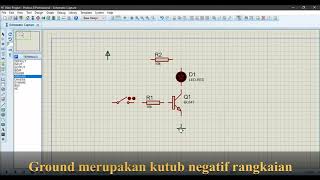 Proteus Transistor NPN BC547 as Switch