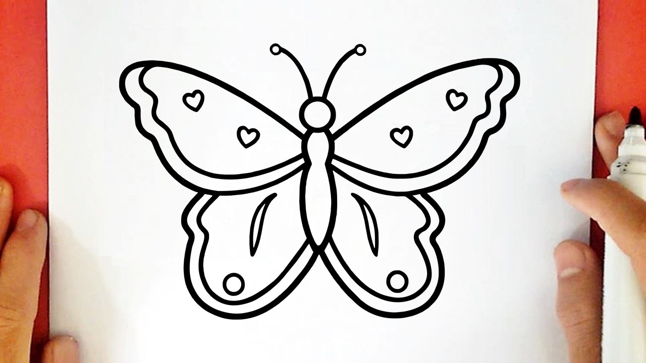 How to draw a BUTTERFLY - YouTube