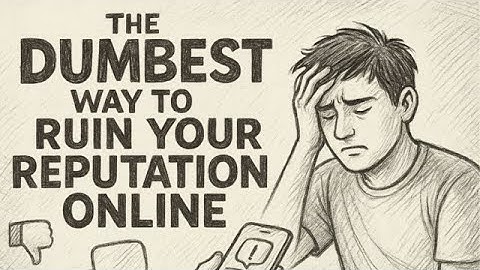 The Dumbest Way To Riun Your Reputation Online
