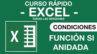 Curso de Excel  Función SI Anidada  LISTA de Reproducción FUNCIONES