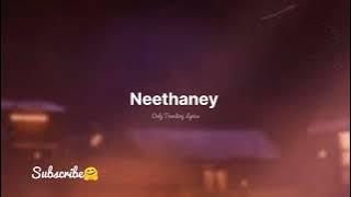 Neethaney Song Lyrics / Stephen Zechariah ft Priya Jerson / Neethaney Song Music Video