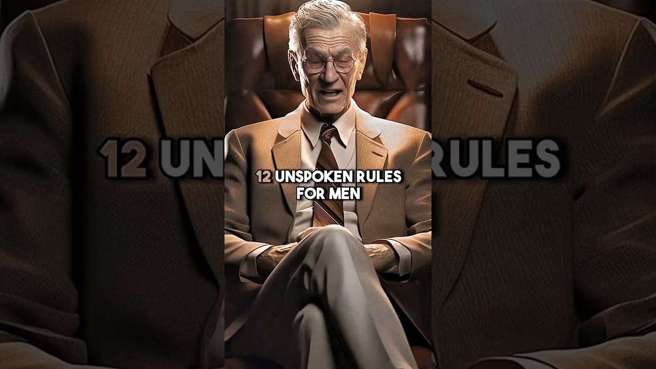 12 Unspoken Rules For Men Quotes Motivation Lesson Inspiration Story