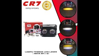 CR7 Lampu Tembak Laser LED SQL 2 Mata MT26 D2 D3 High Low Mobil Motor
