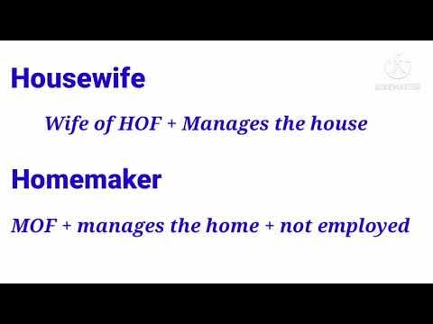 Housewife vs Homemaker | Housewife and Homemaker | Difference Between Housewife and Homemaker - YouTube Housewife Vs Homemaker | Housewife And Homemaker | Difference Between Housewife And Homemaker - Youtube