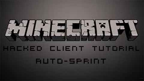 How to code a minecraft hacked client || Auto-Sprint