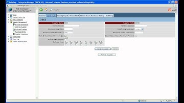 Adding a new supplier to enterprise